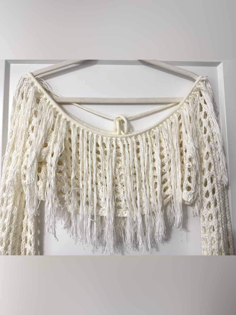 Lovers + Friends Crochet Fringe Top